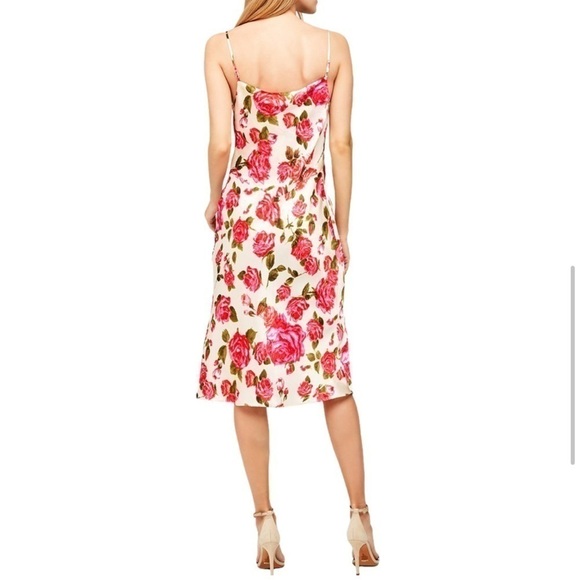 L'AGENCE NYLA COWL NECK MINI SLIP DRESS SILK CHARMEUSE - Picture 5 of 16